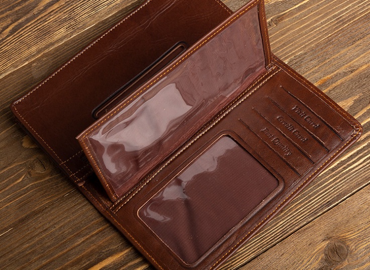 کیف پول چرم طبیعی CLASSIC