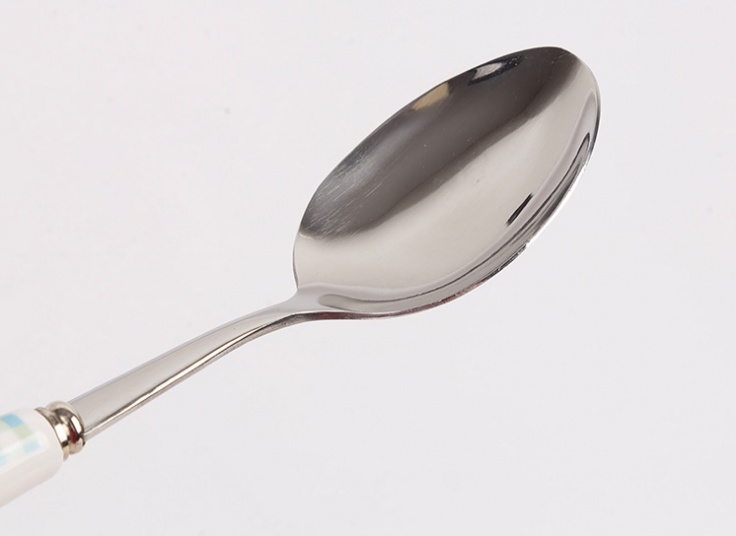 قاشق غدا خوری دسته سرامیکی