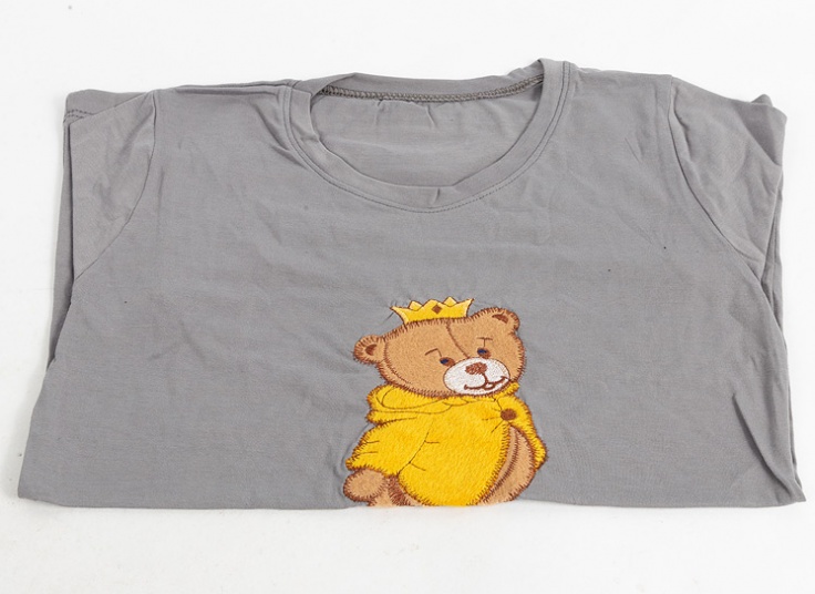 تیشرت زنانه تکه دوزی طرح خرس