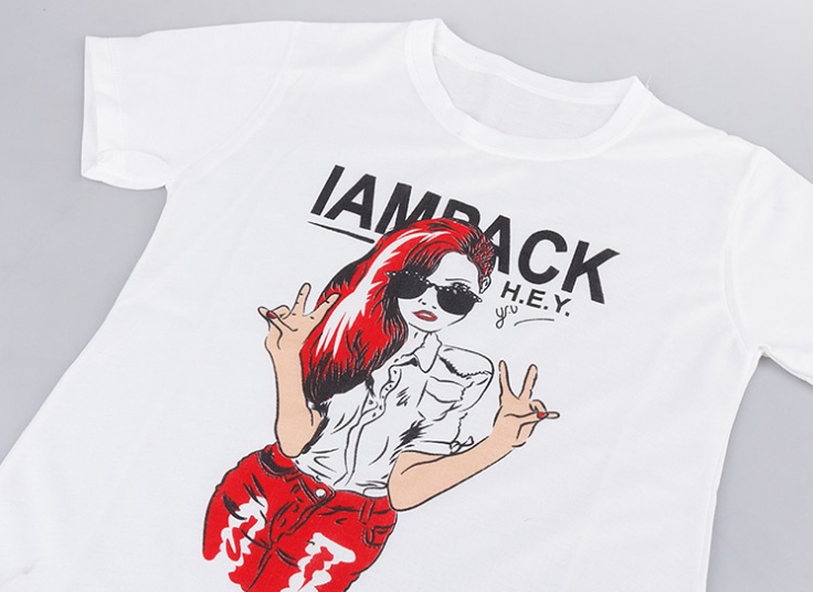 تیشرت زنانه طرحدار Casual