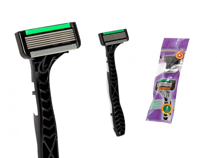 تيغ 6 لبه پفکی صابوندار Lemser