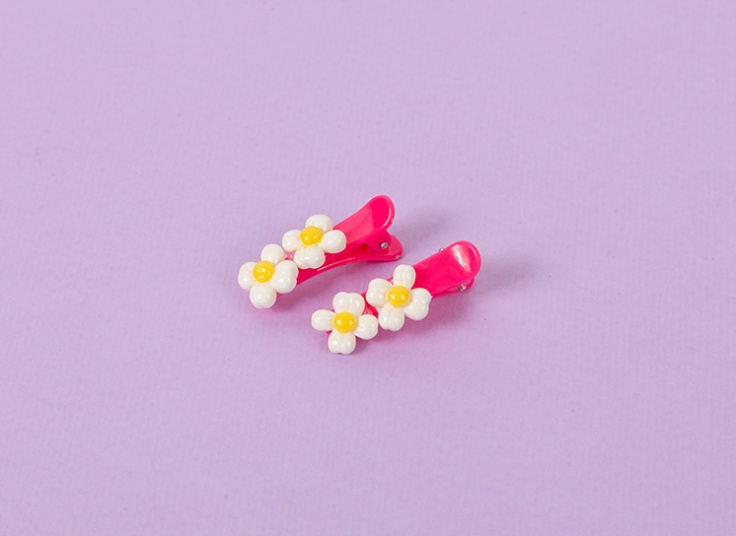 گیره مو انبری طرح گل