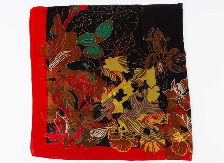 روسری گلدار زنانه