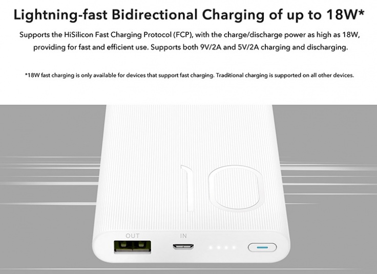 پاوربانک 10000میلی آمپر Honor