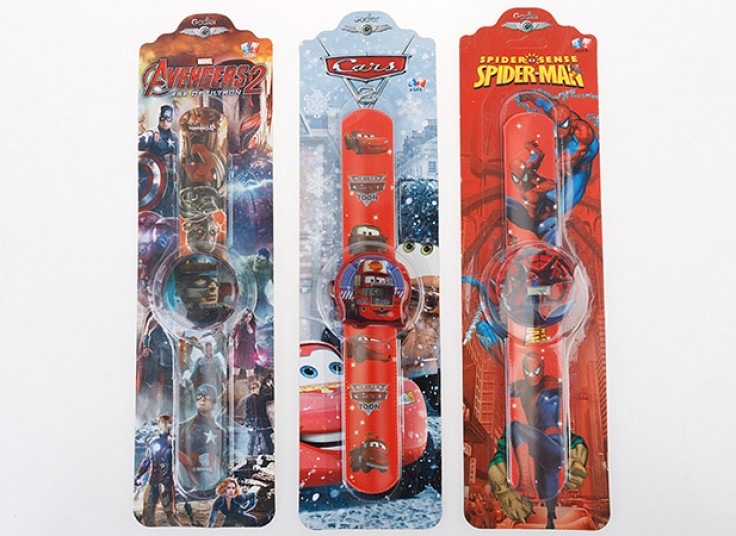 ساعت کارتونی بند خط کشی