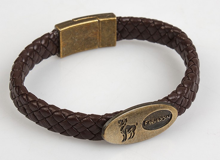 دستبند چرمی ماه تولد