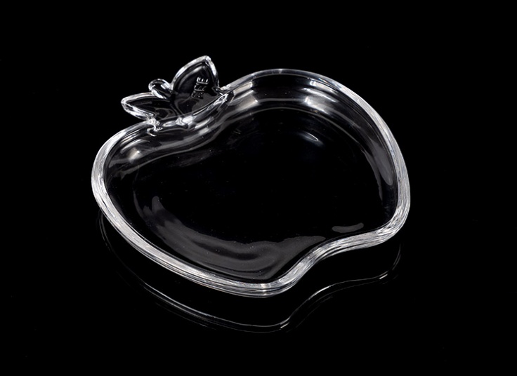 زیرلیوانی بلور طرح سیب