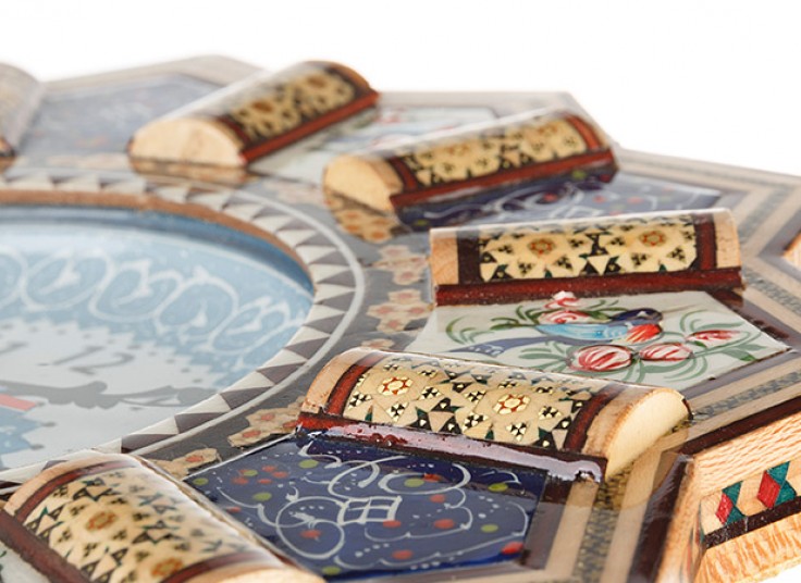 ساعت خورشیدی خاتم و مینا