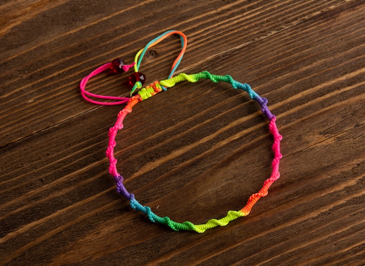 دستبند و پابند بافت Colorful