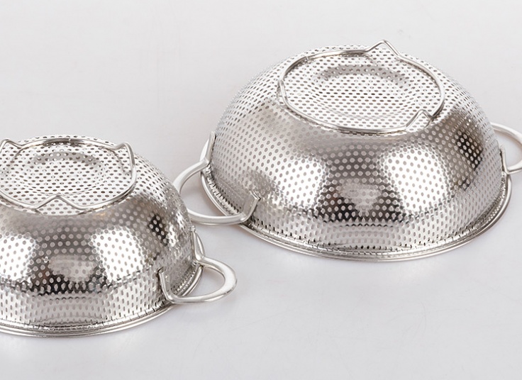 پکیج شش عددی آبکش استیل QINGQING