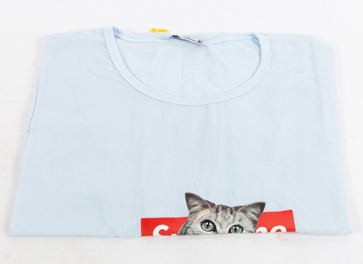 تیشرت زنانه طرح گربه