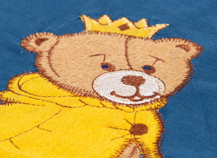 تیشرت زنانه تکه دوزی طرح خرس