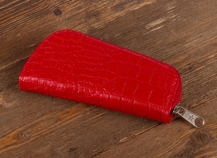 جا کلیدی چرمی زیپ دار