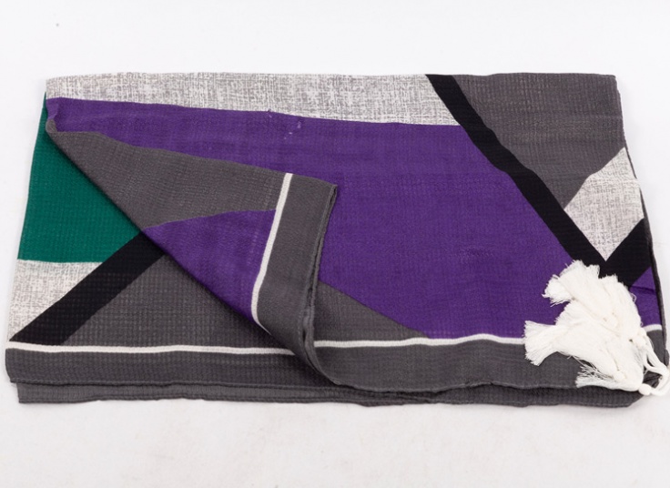 شال نخی چند رنگ تابستانی