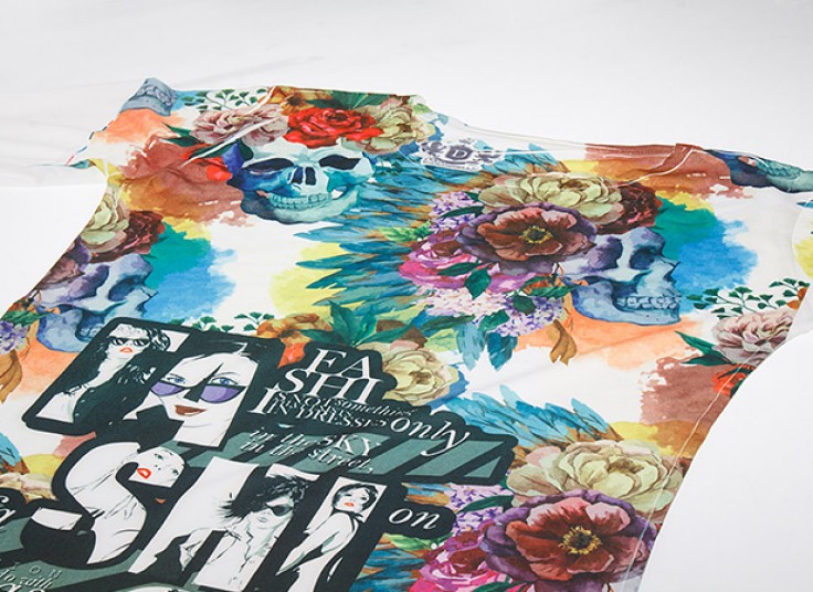 تیشرت آستین بلند زنانه طرح دار