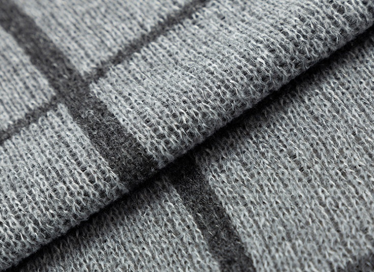 مانتو بافت کلاهدار چهارخانه