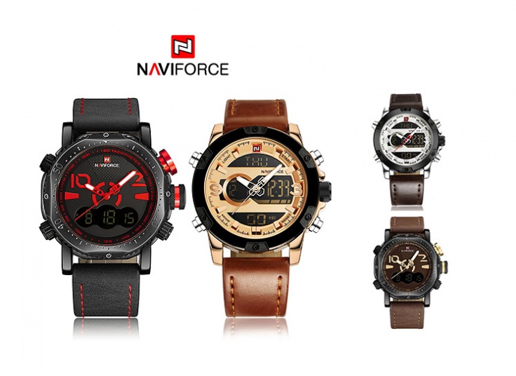ساعت دو زمانه مردانه Navi Force