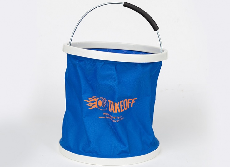 ست اسفنج و سطل تاشو