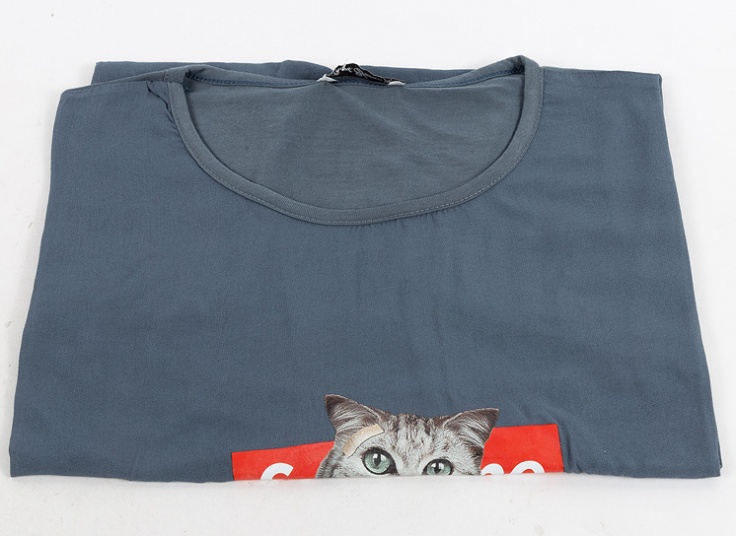 تیشرت زنانه طرح گربه