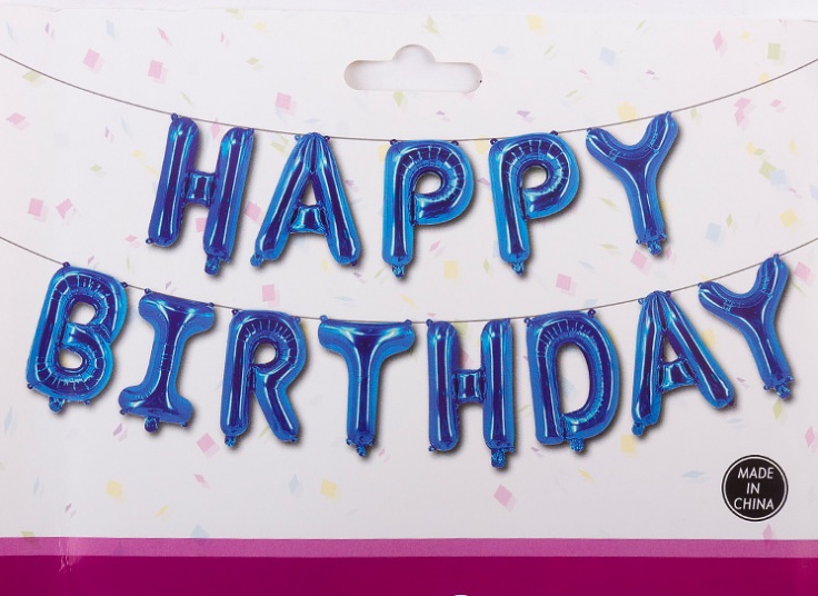 بادکنک فویلی Happy Birthday