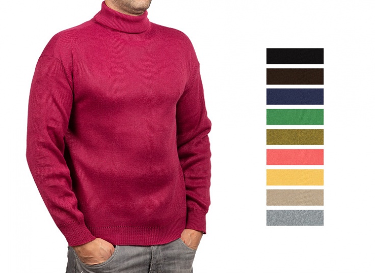 بافت یقه اسکی مردانه