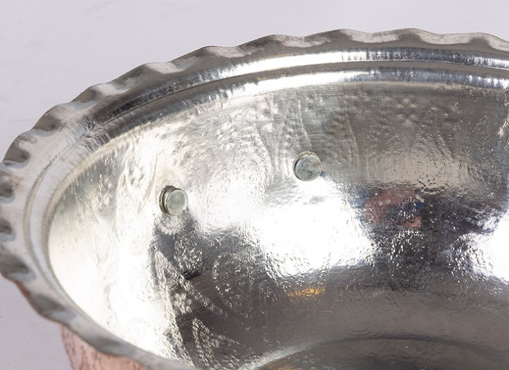 ظروف مسی چکش کاری شده