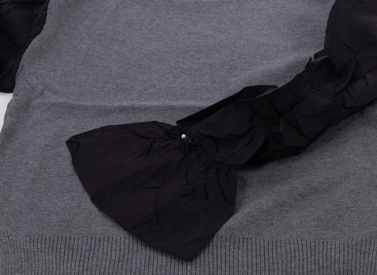 بلوز بافت آستین فانتزی