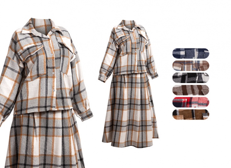 ست کت دامن پشمی