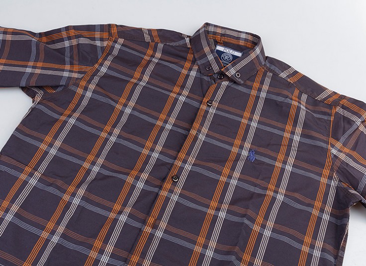 پیراهن چهارخانه مردانه طرح Polo