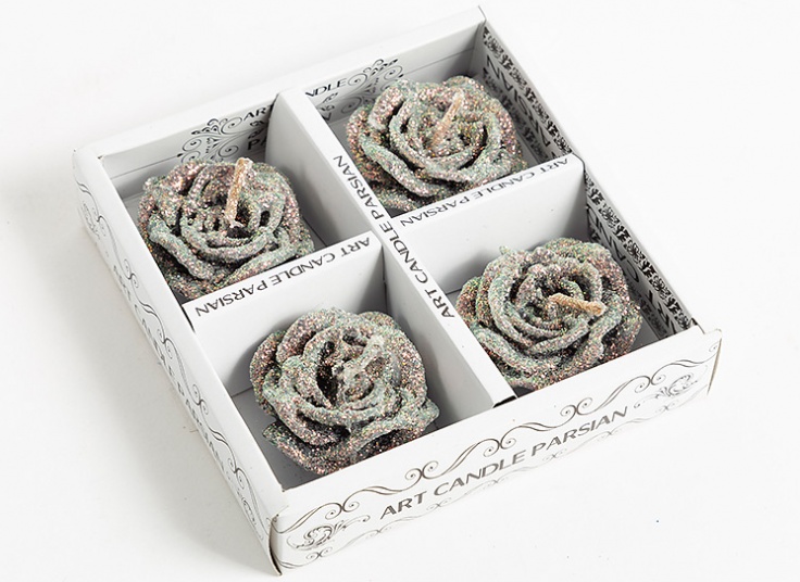 شمع طرح گل رز