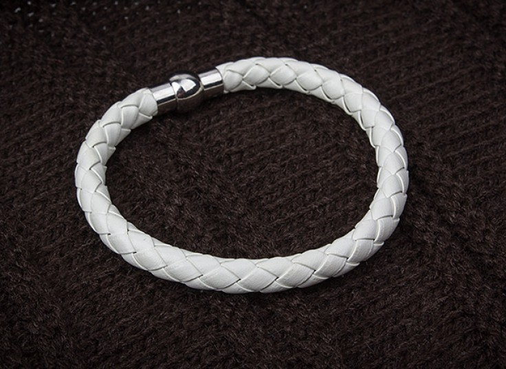 دستبند چرم حصیری