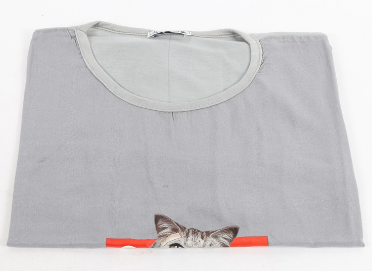 تیشرت زنانه طرح گربه