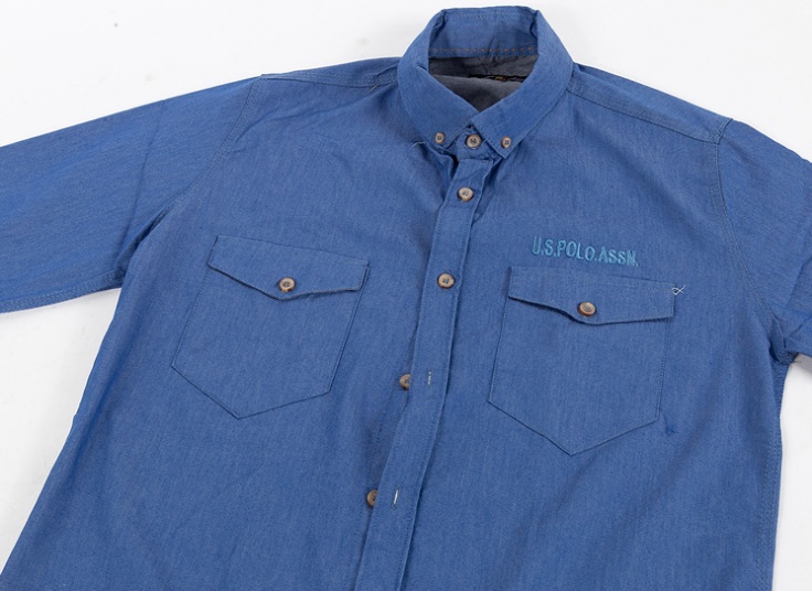 پیراهن طرح جین آستین بلند Polo