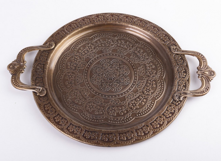 سینی فلزی طرح برجسته