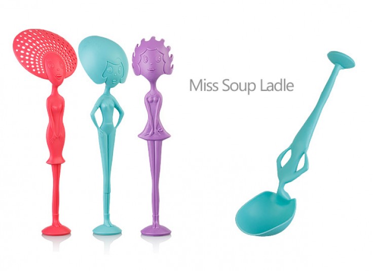 کفگیر و ملاقه طرح آدمک