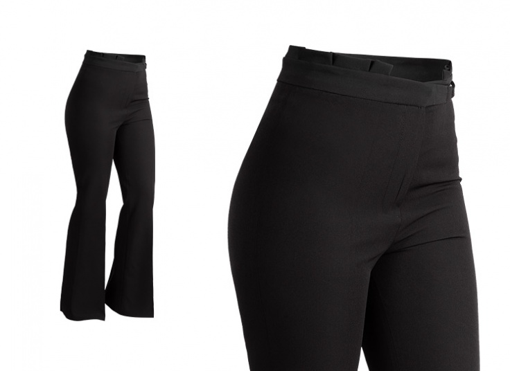 شلوار کرپ زنانه کمر چین دار