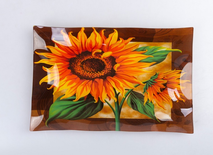 سینی پذیرایی شیشه ای Queens