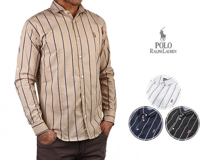 پیراهن راه راه مردانه polo