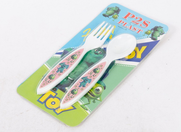 ست قاشق و چنگال بچگانه کارتونی