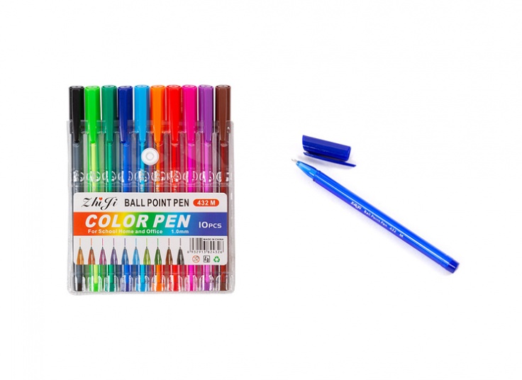 پکیج ده عدد خودکار رنگی Zhiji