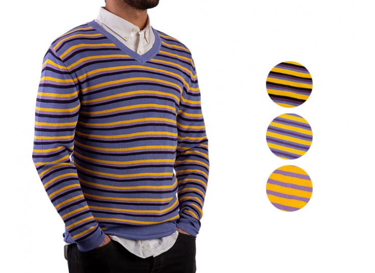 بافت راه راه یقه هفت Polo