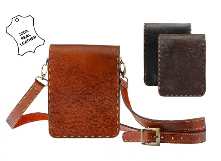 کیف کج چرمی saddle purse