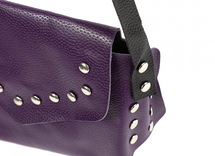 کیف دوشی پرچ دار