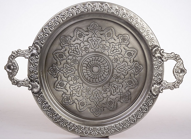 سینی فلزی طرح برجسته