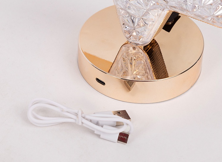 آباژور شارژی مدل کریستالی