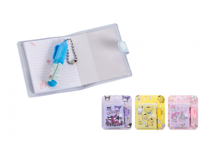 ست دفترچه یادداشت و خودکار فانتزی