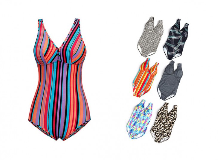 مایو یکسره Slip Patterned