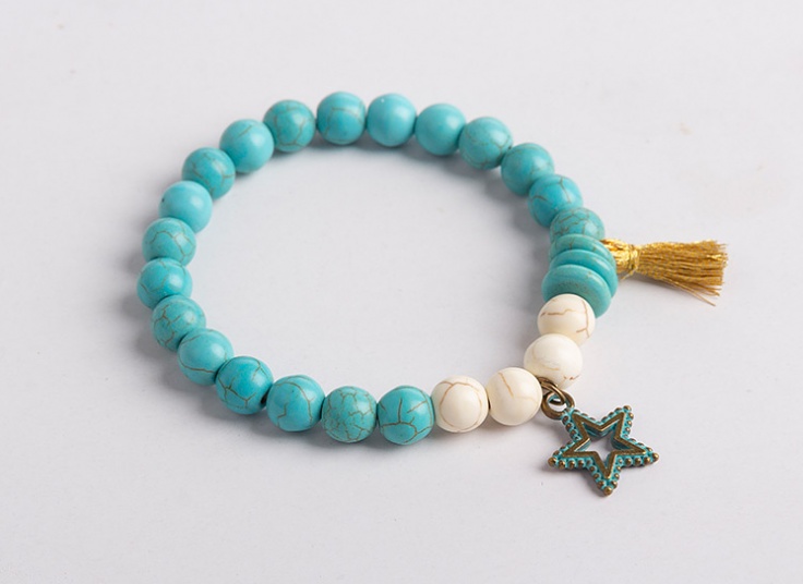 دستبند سنگی آویزدار