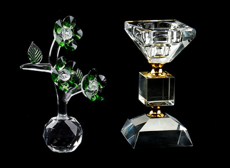 گل و شمعدان کریستال
