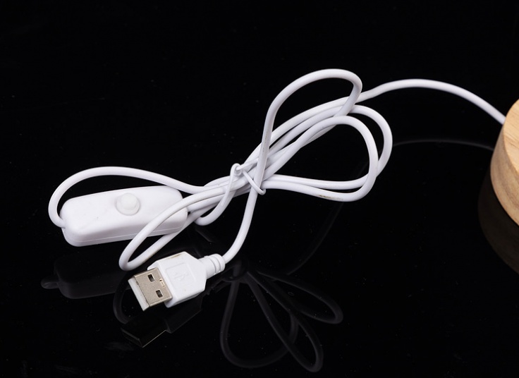 چراغ خواب مدل گوی کریستالی LED دار